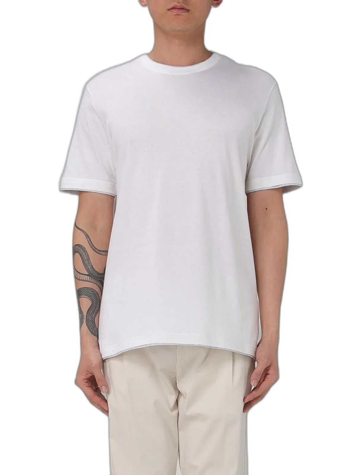 Eleventy White T-Shirt