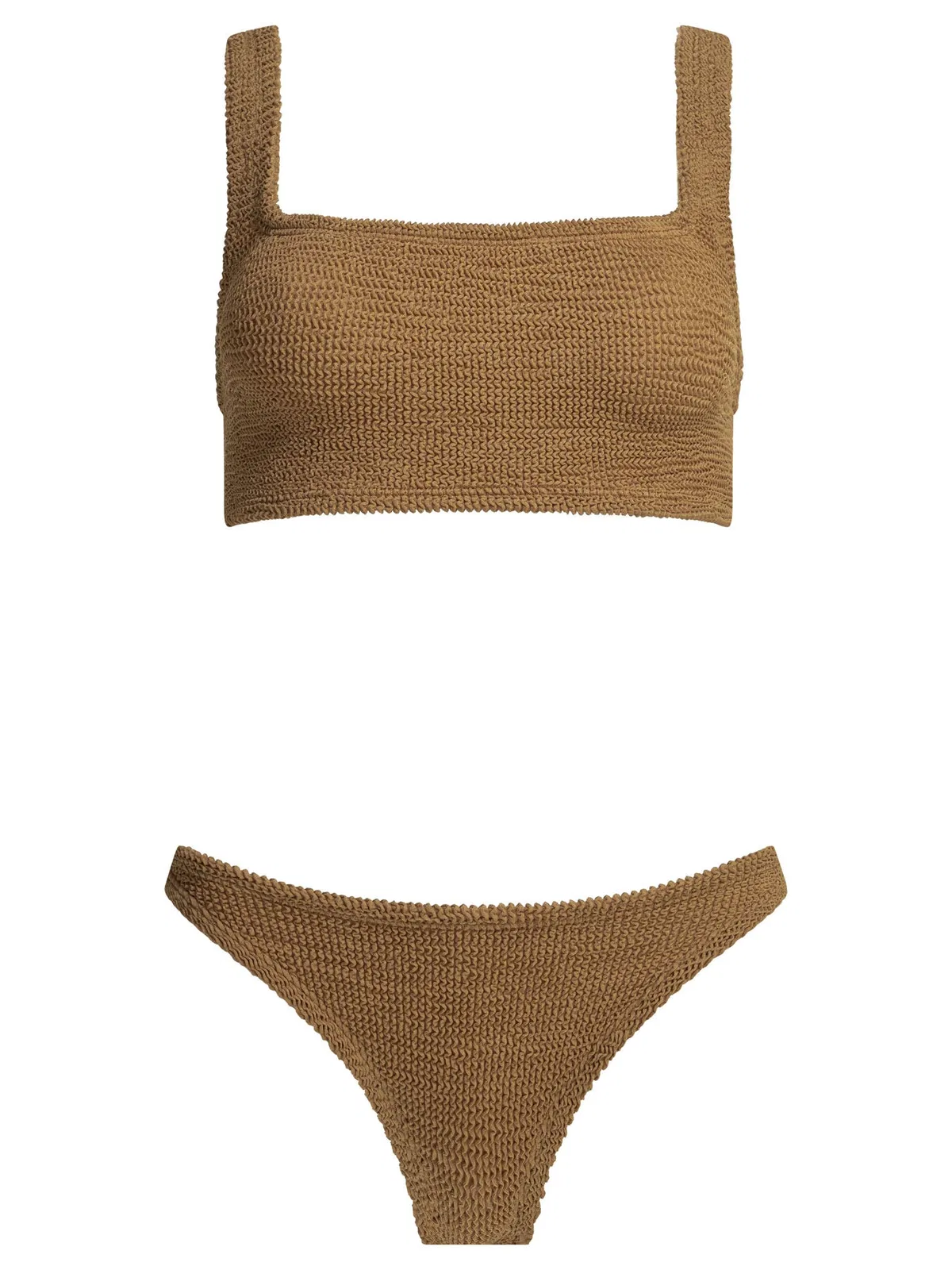 Hunza g Brown Polyamide Elastane Swimwear