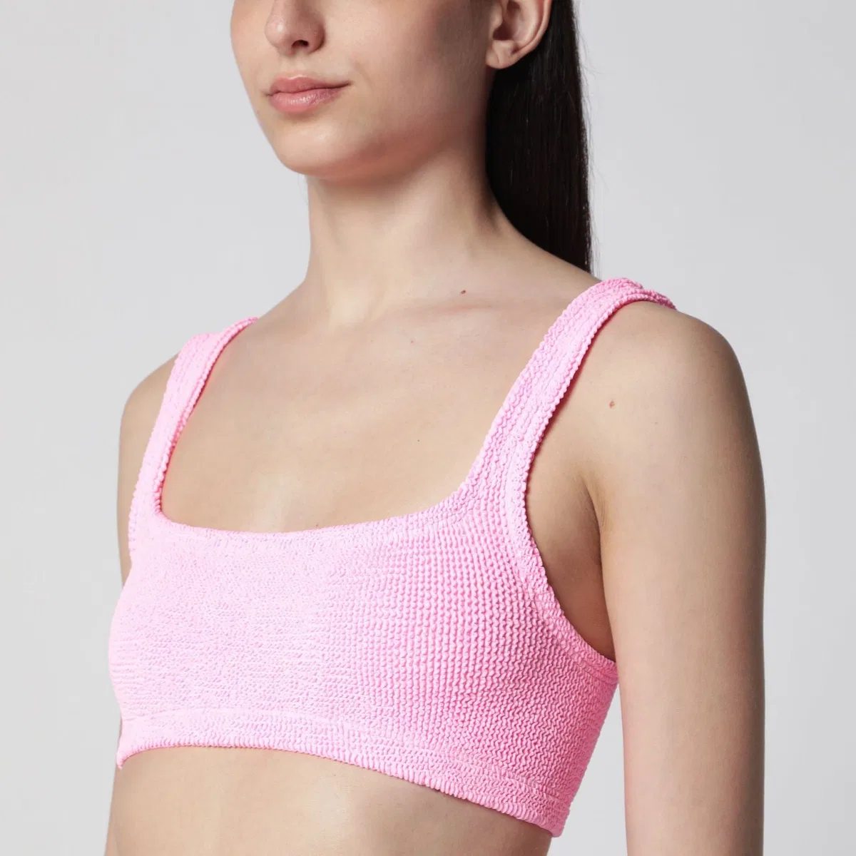 Hunza g Xandra Bubble Pink Twopiece Bikini