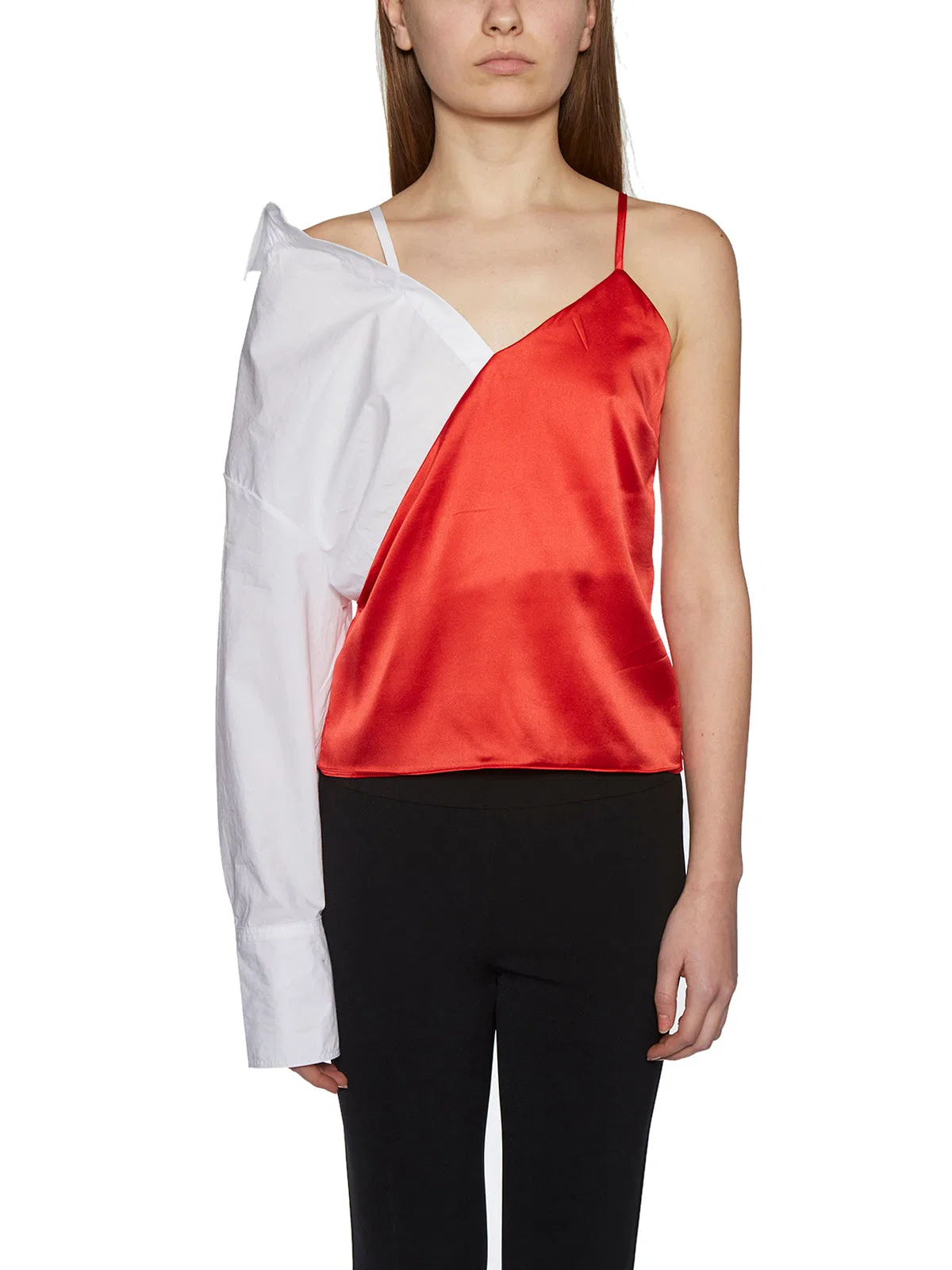 Andrea Ya'aqov Silk And Cotton Shirt Monosleeve
