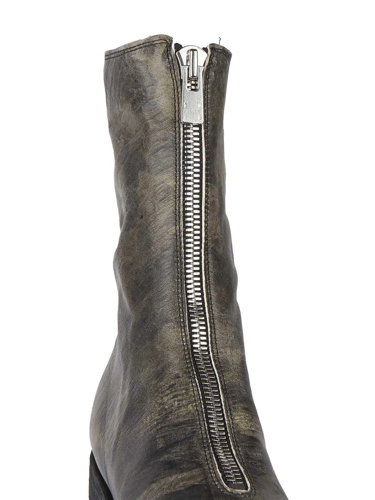 Guidi Leather Boots With Front Zip