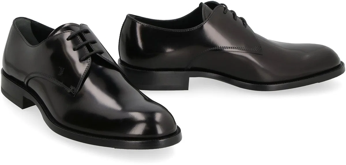 Tod's Lace Up Leather Derby Shoes