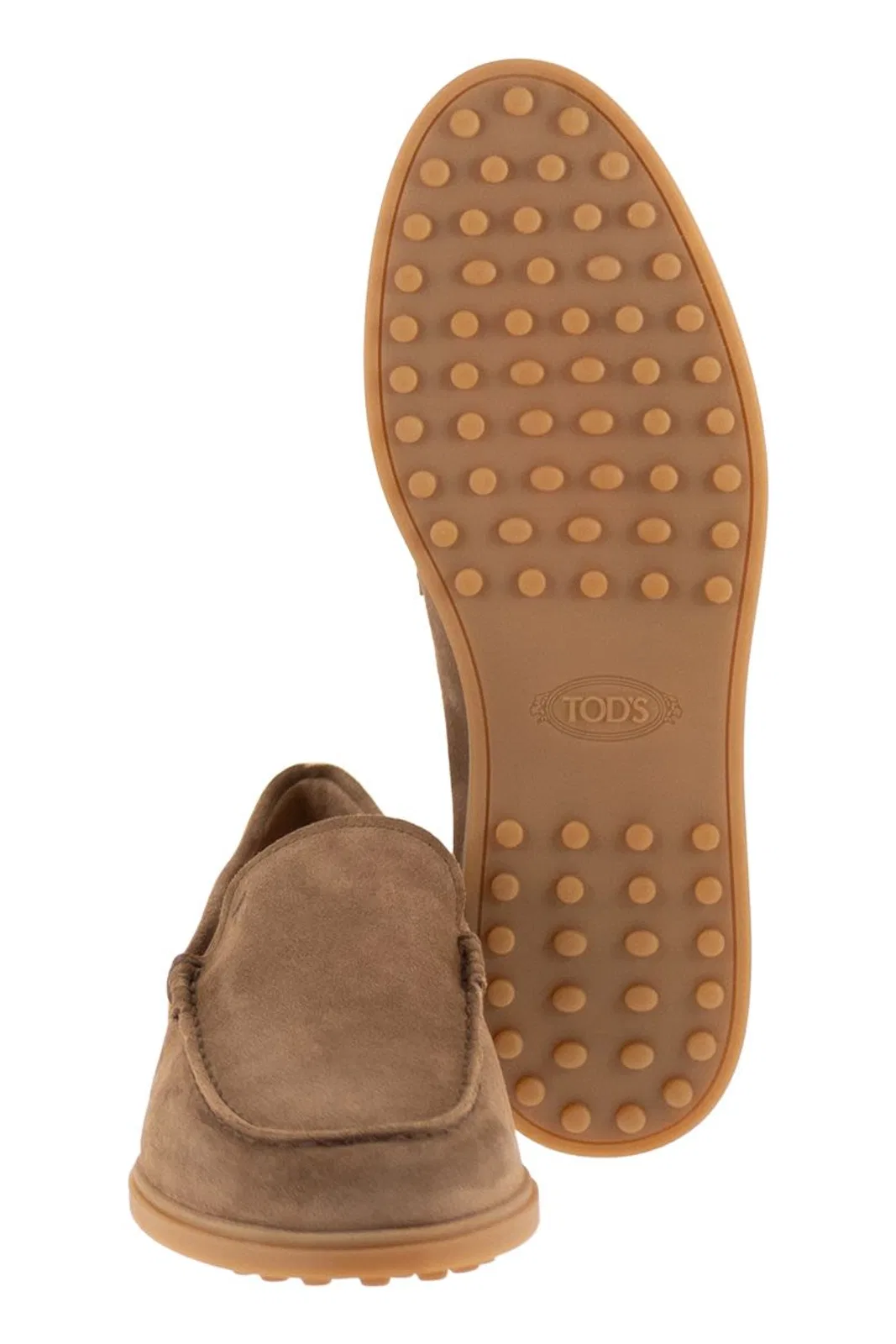 Tod's Suede Leather Slipper Moccasin