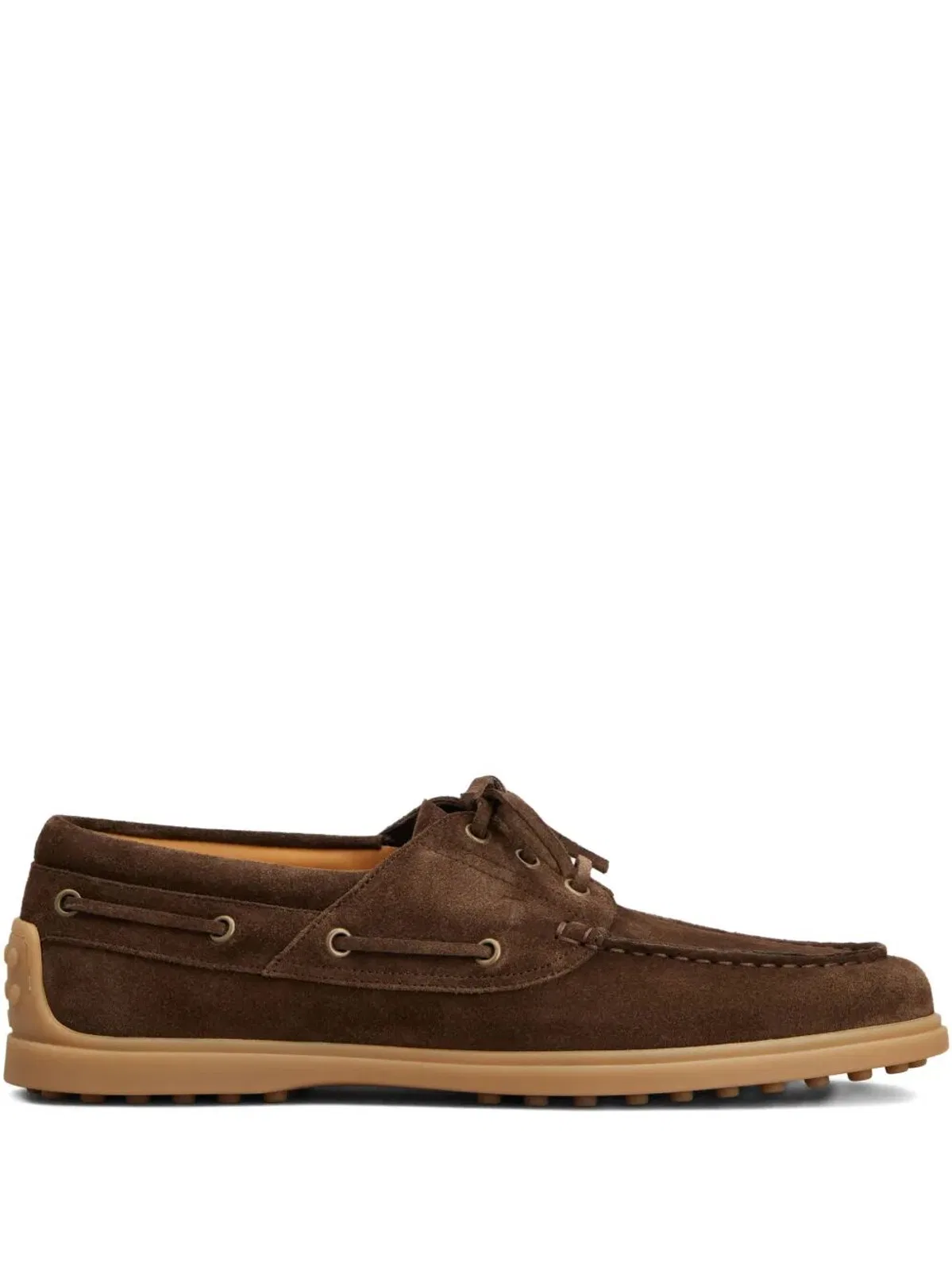 Tod's Dark Brown Lace Up Eyelet Shoes