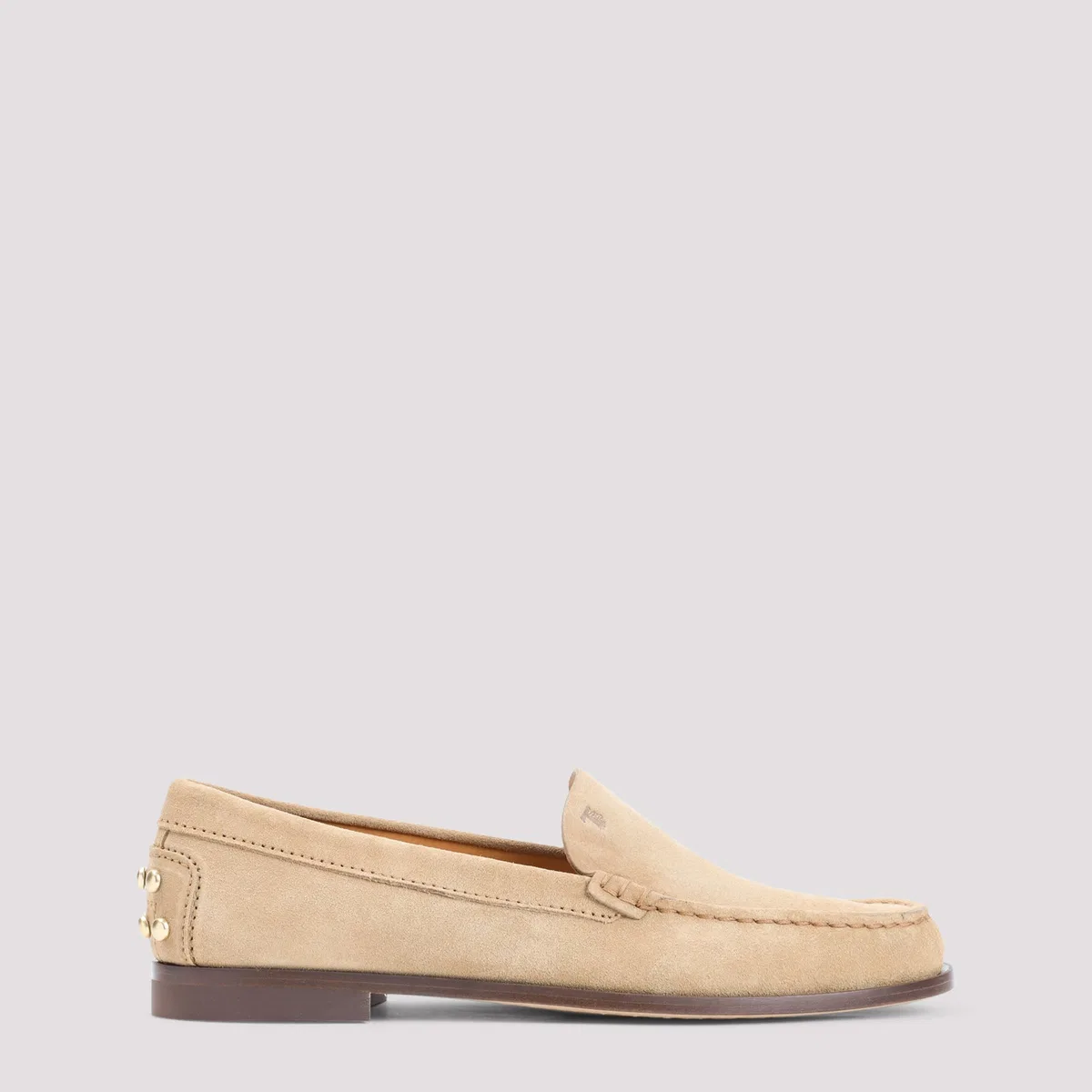 Tod's Ginger Beige Suede Leather Loafers