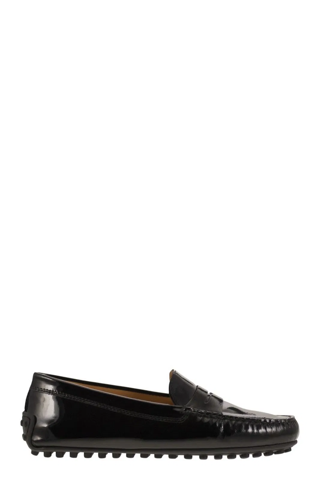 Tod's City Gommino Moccasin In Glossy Leather