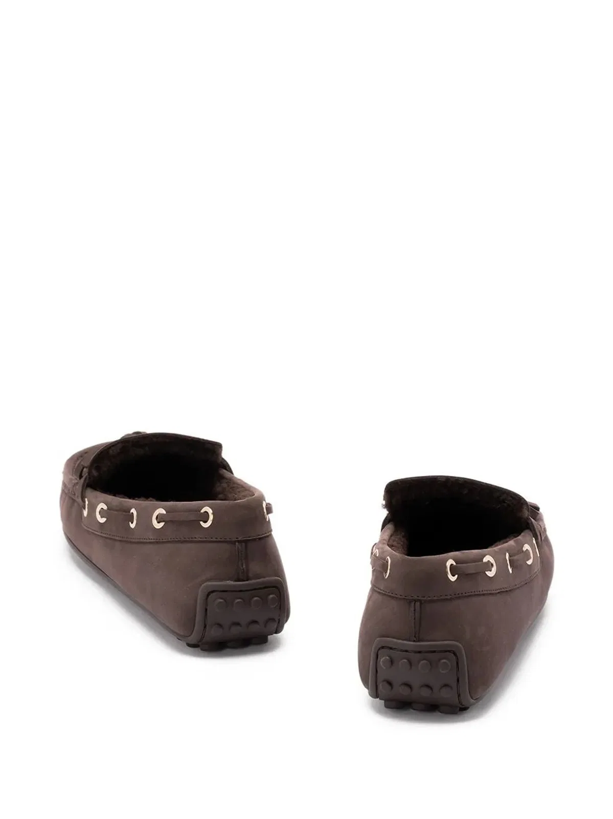 Tod's Brown Nubuck Leather Tie Shoes