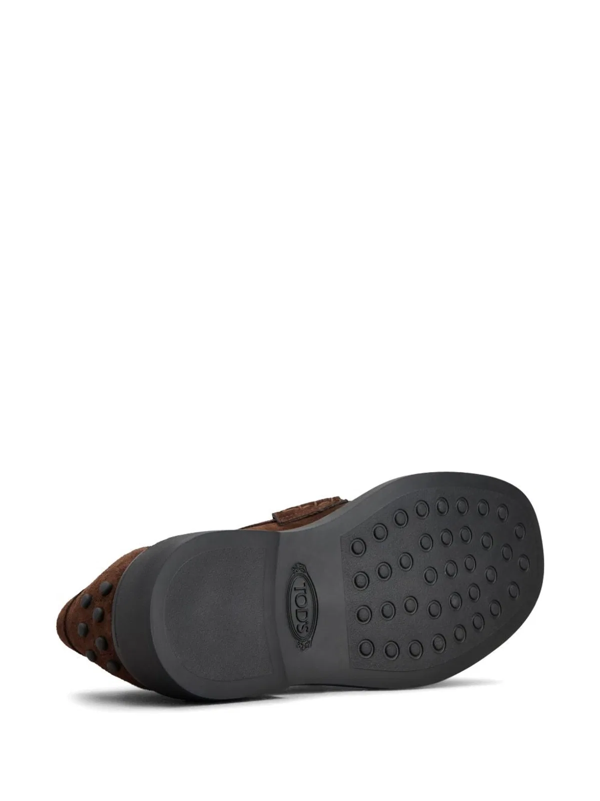 Tod's Brown Calf Leather Flat Shoes