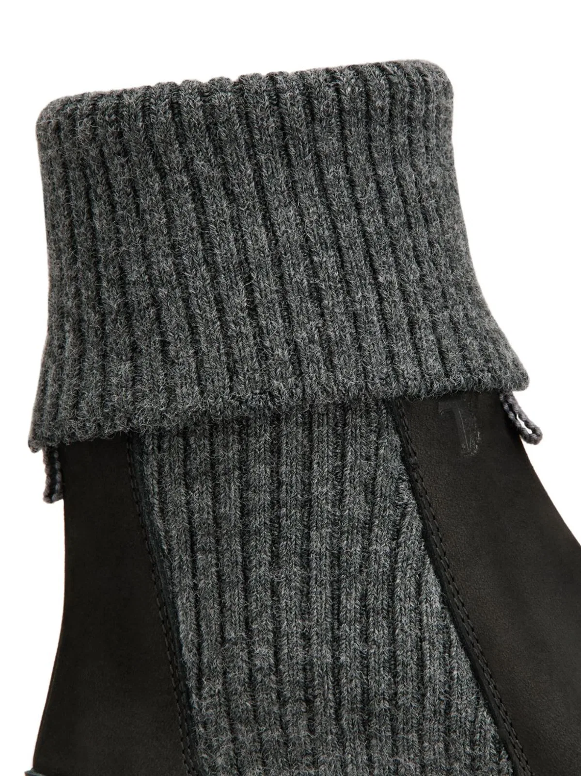 Tod's Leather Knitted Chelsea Boots