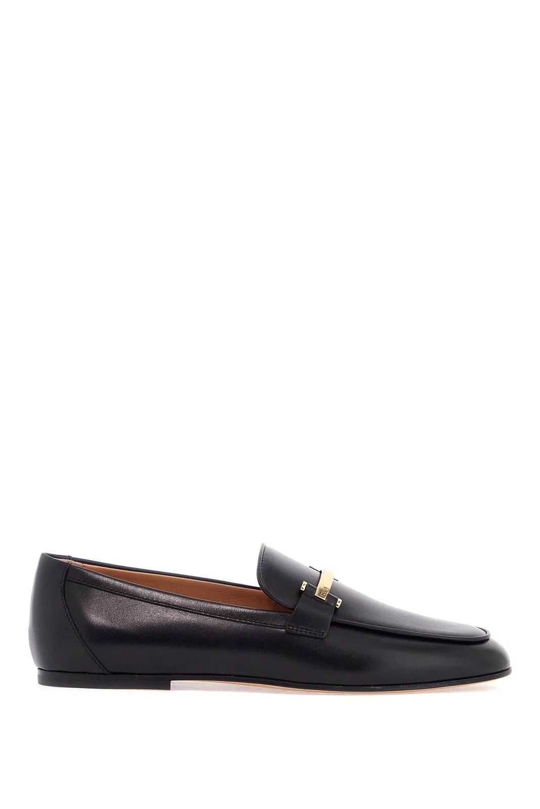 Tod's Branded Metal Bar Leather Loafers