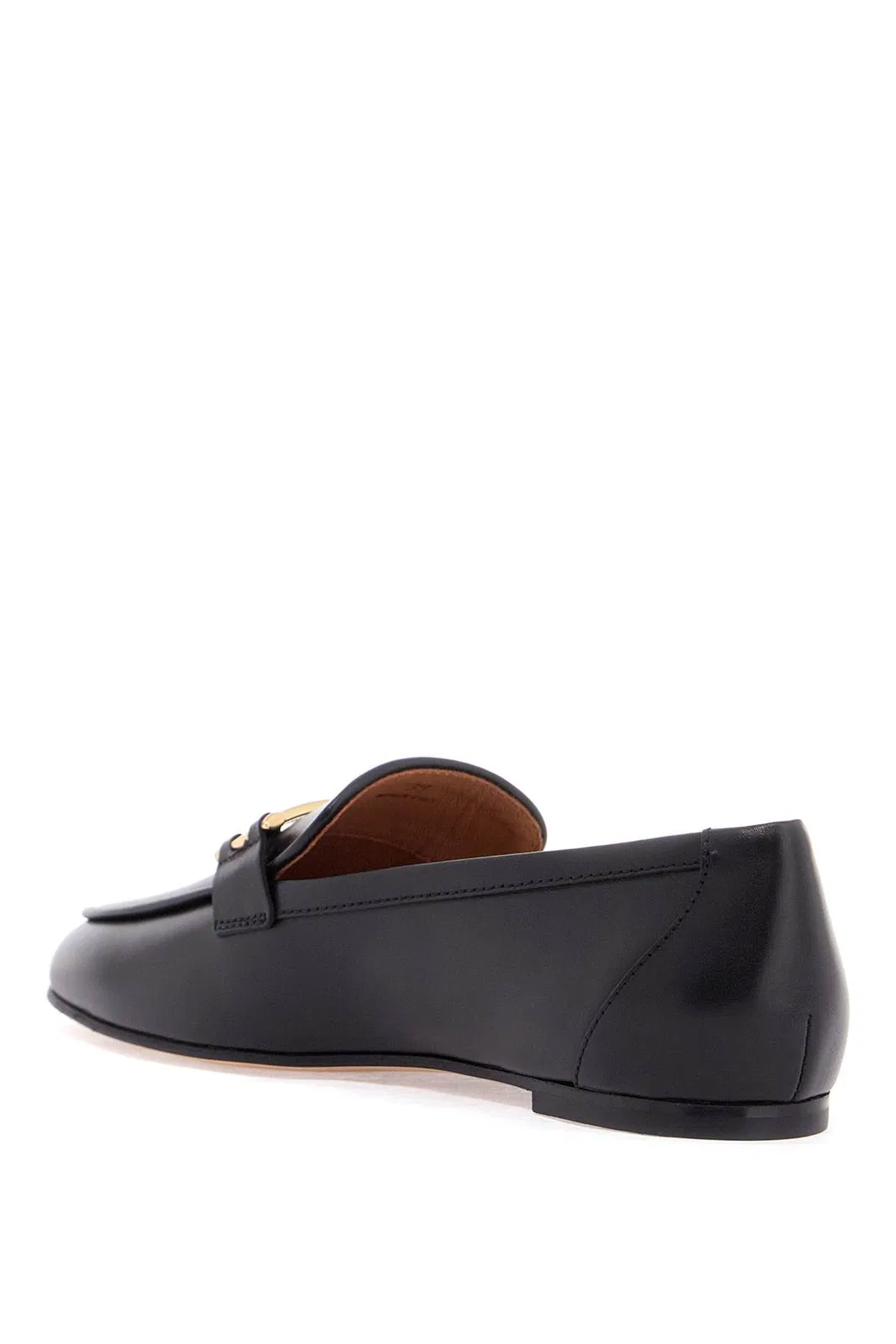 Tod's Branded Metal Bar Leather Loafers