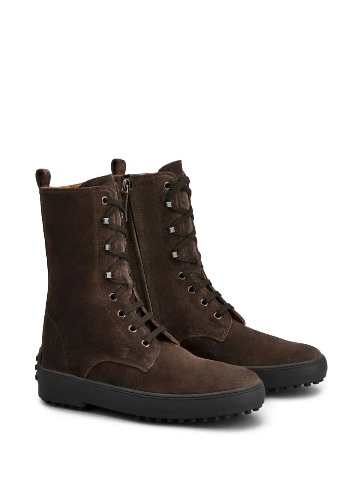 Tod's Ankle Boot Winter Rubber In Suede Leathe