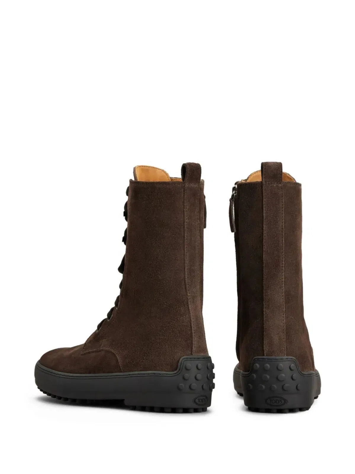 Tod's Ankle Boot Winter Rubber In Suede Leathe