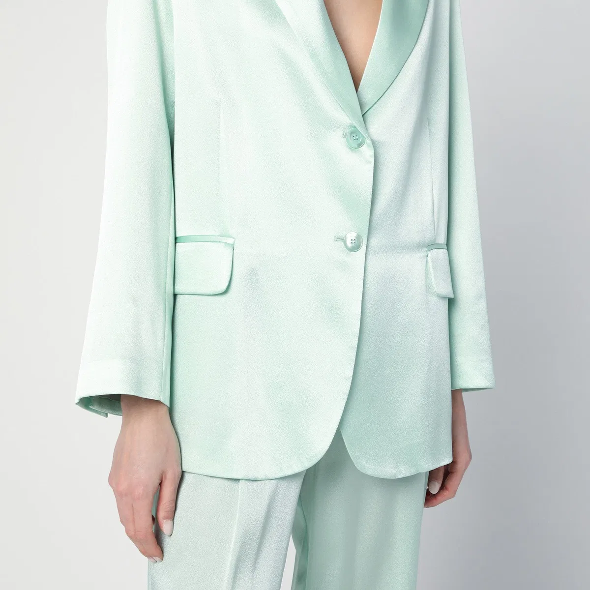 Semicouture Christiana Jacket In Aqua Green