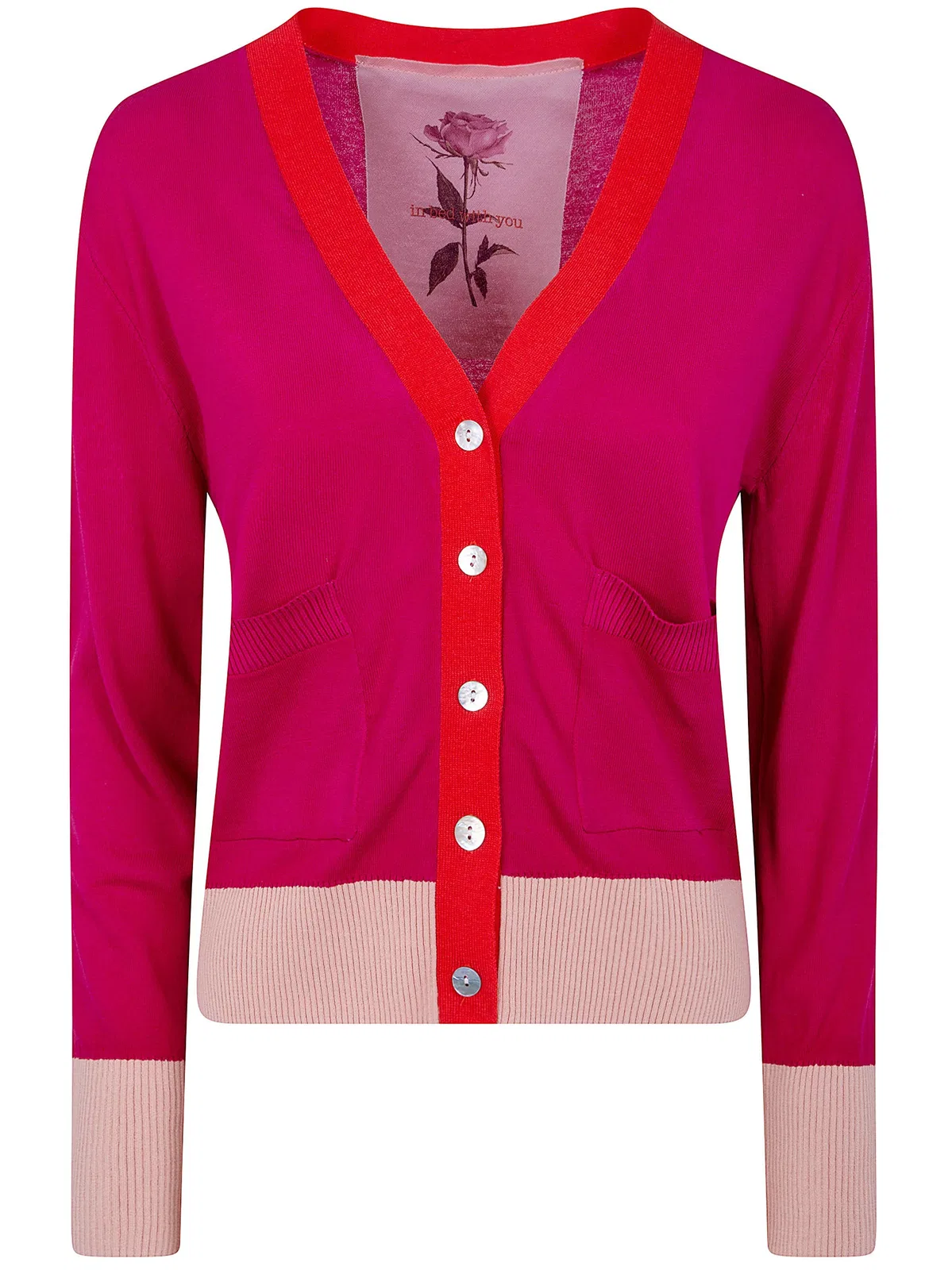 In Bed With You V Neck Printed Cardigan