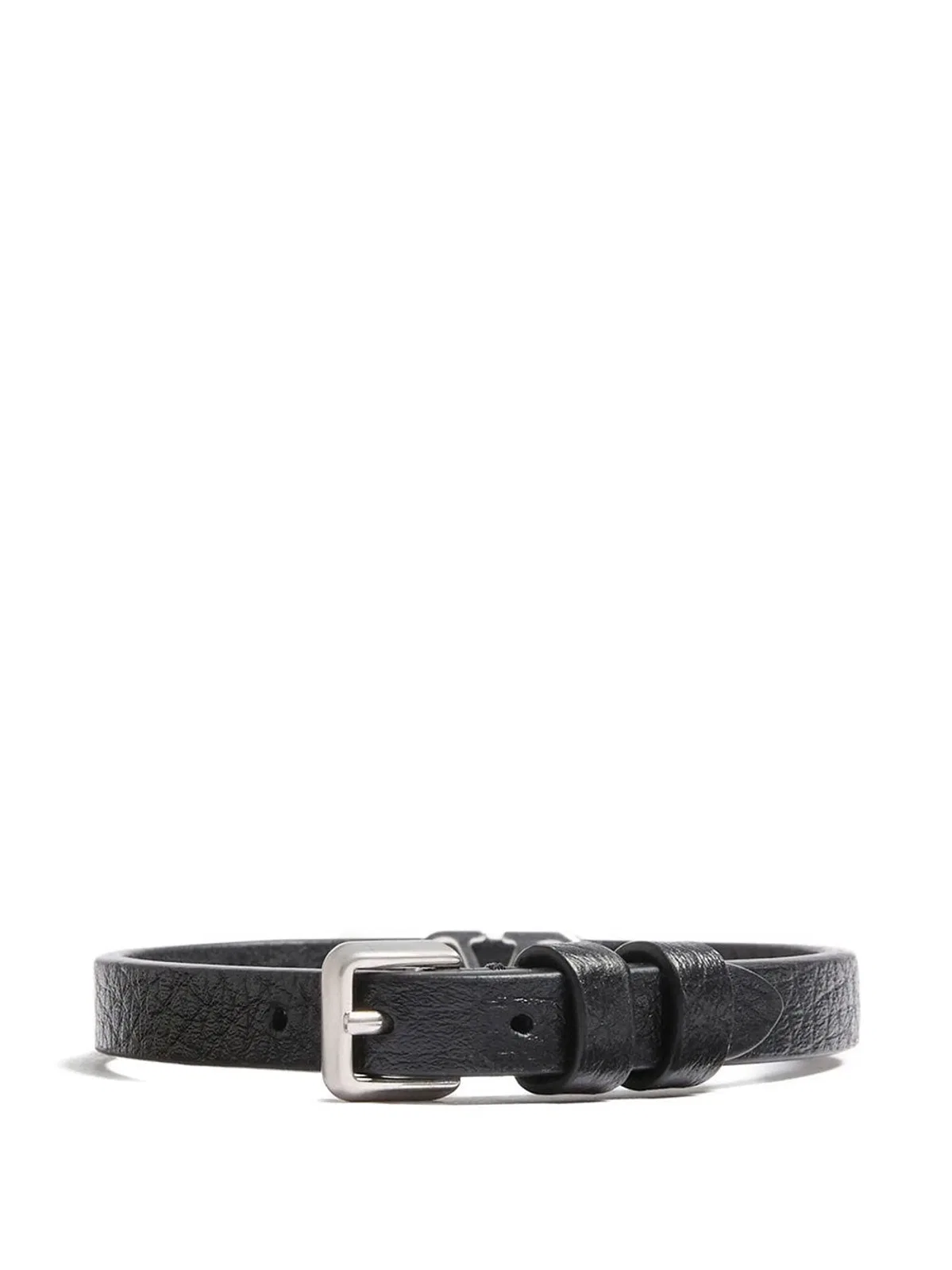 Valentino Garavani Vlogo Signature Grainy Leather Bracelet
