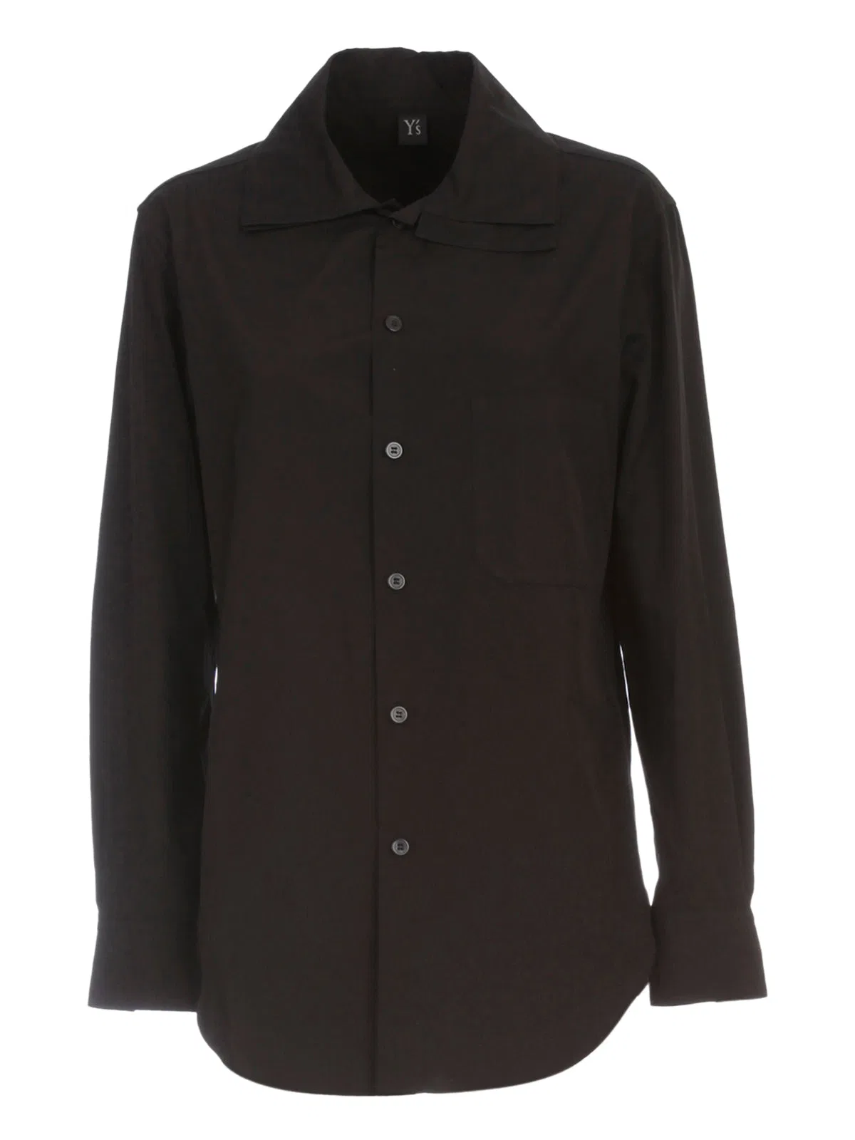 Y's U Layered Collar Shirt W/Pocket