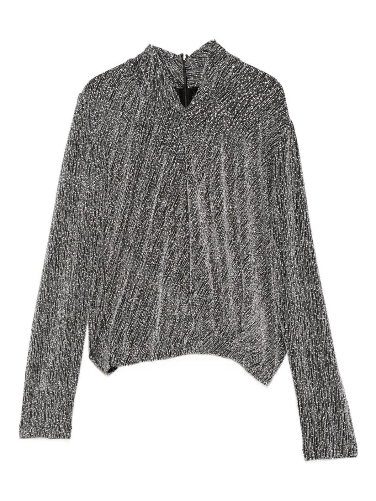 IRO Metallic High-Neck Top