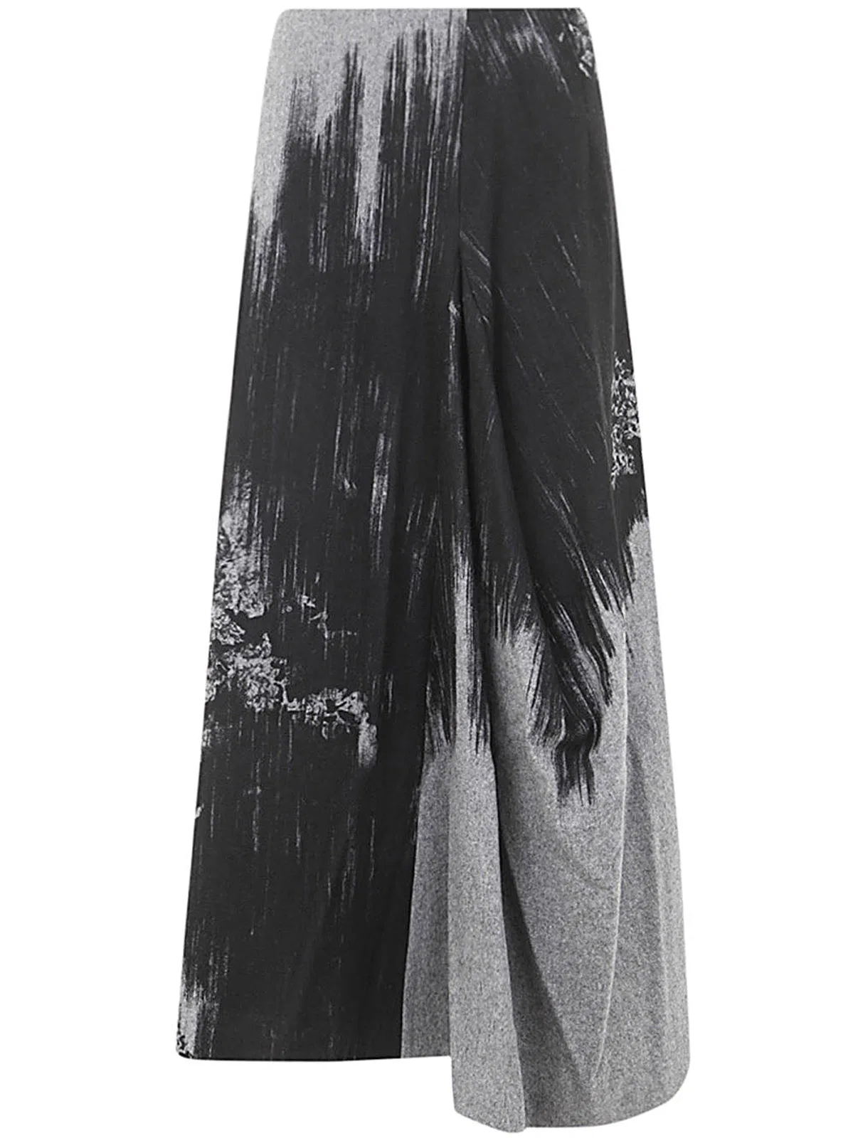 Y's Y-Panelled Tuck Flare Sk