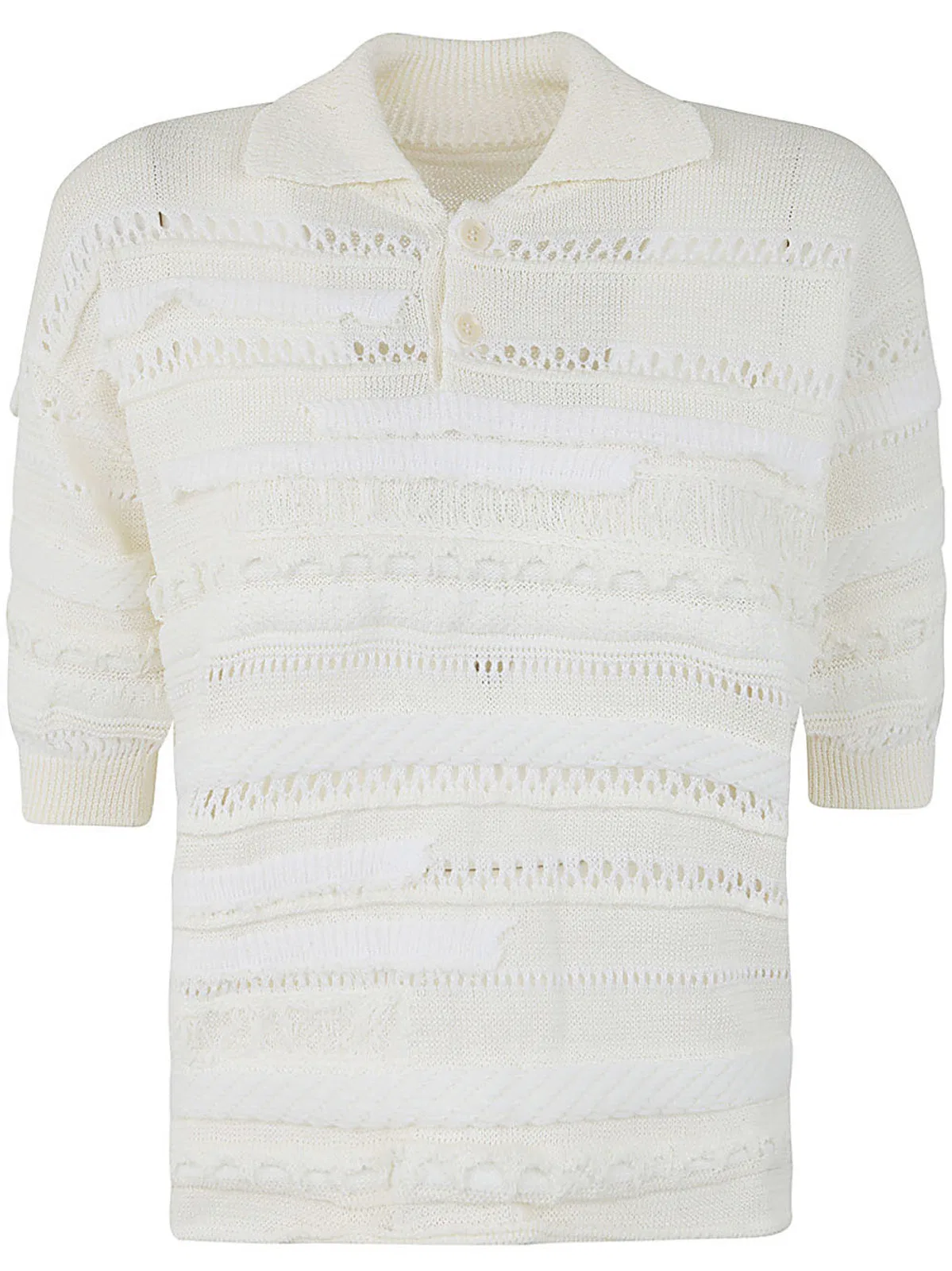 Y's Half Sleeve Pull Over With Collar