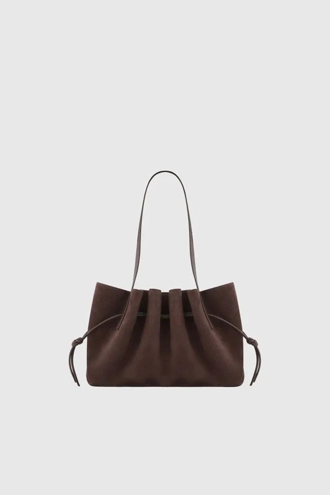 Yuzefi Scallop Bag Suede Brown
