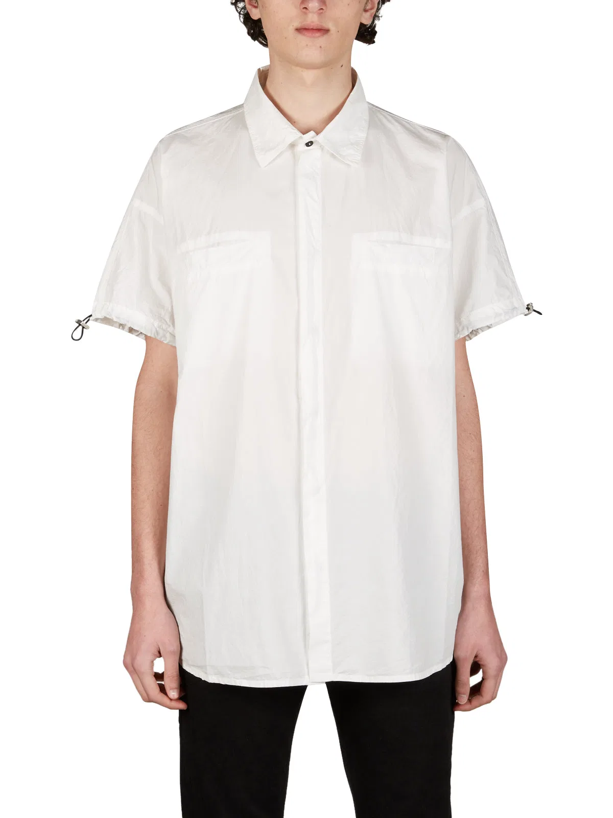 Andrea Ya'aqov Short Sleeve Cotton Shirt