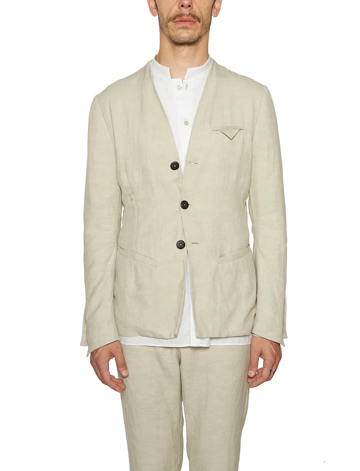 Nostrasantissima Linen Jacket With Buttons