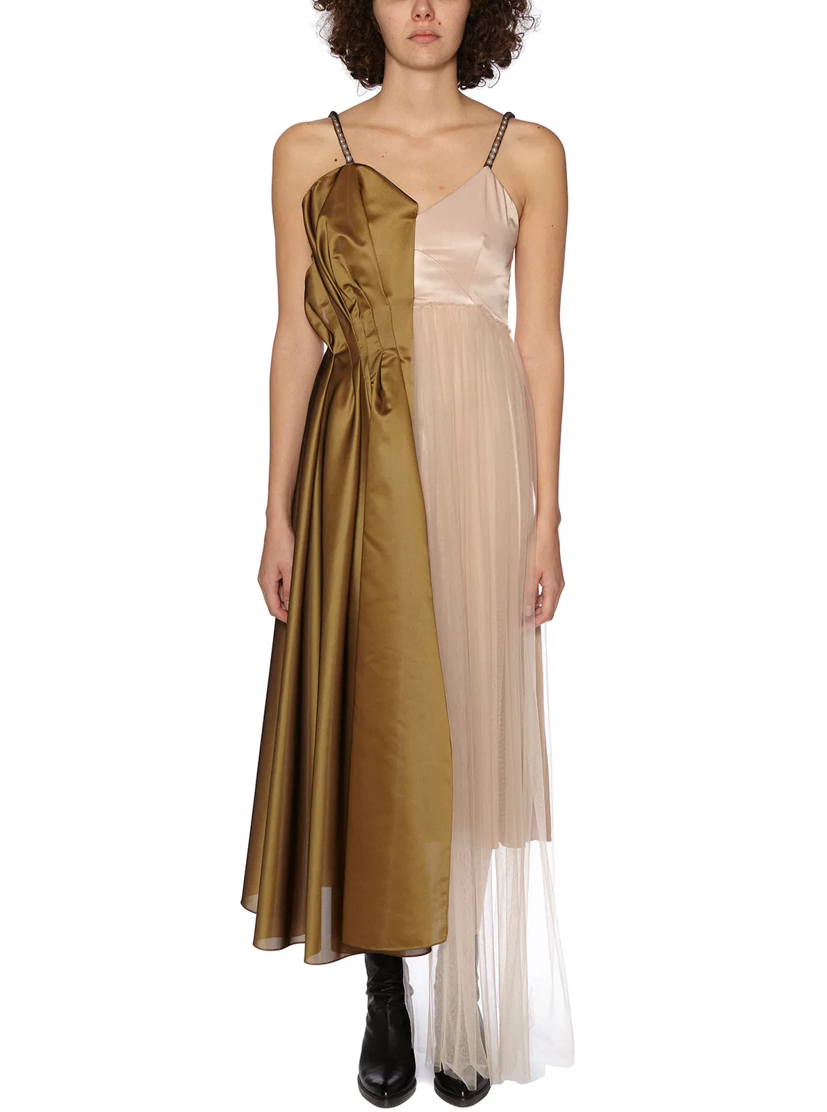 Quetsche Silk Tulle Long Dress