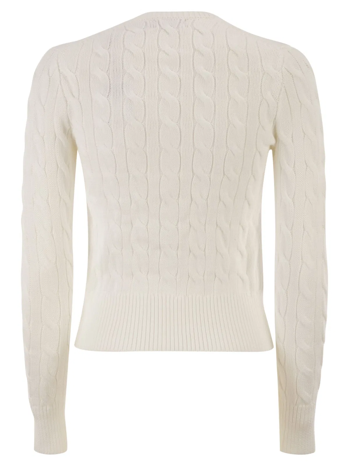 Polo Ralph Lauren Cable Knit Cotton Crew Neck Cardigan