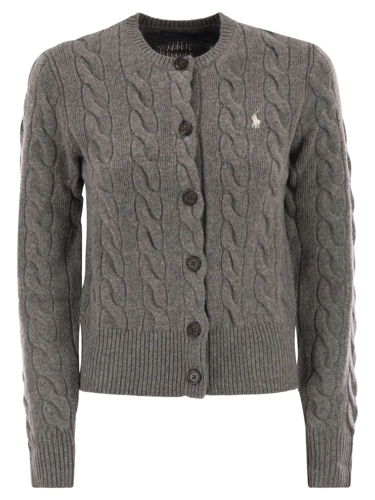 Polo Ralph Lauren Wool And Cashmere Cable Knit Cardigan