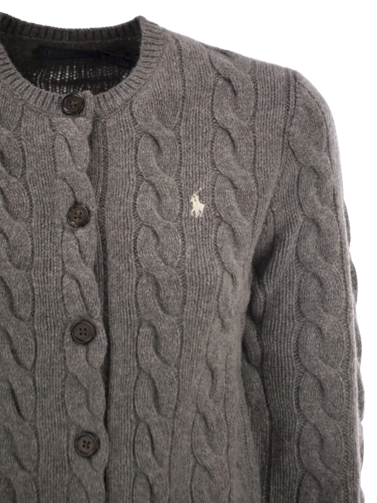 Polo Ralph Lauren Wool And Cashmere Cable Knit Cardigan