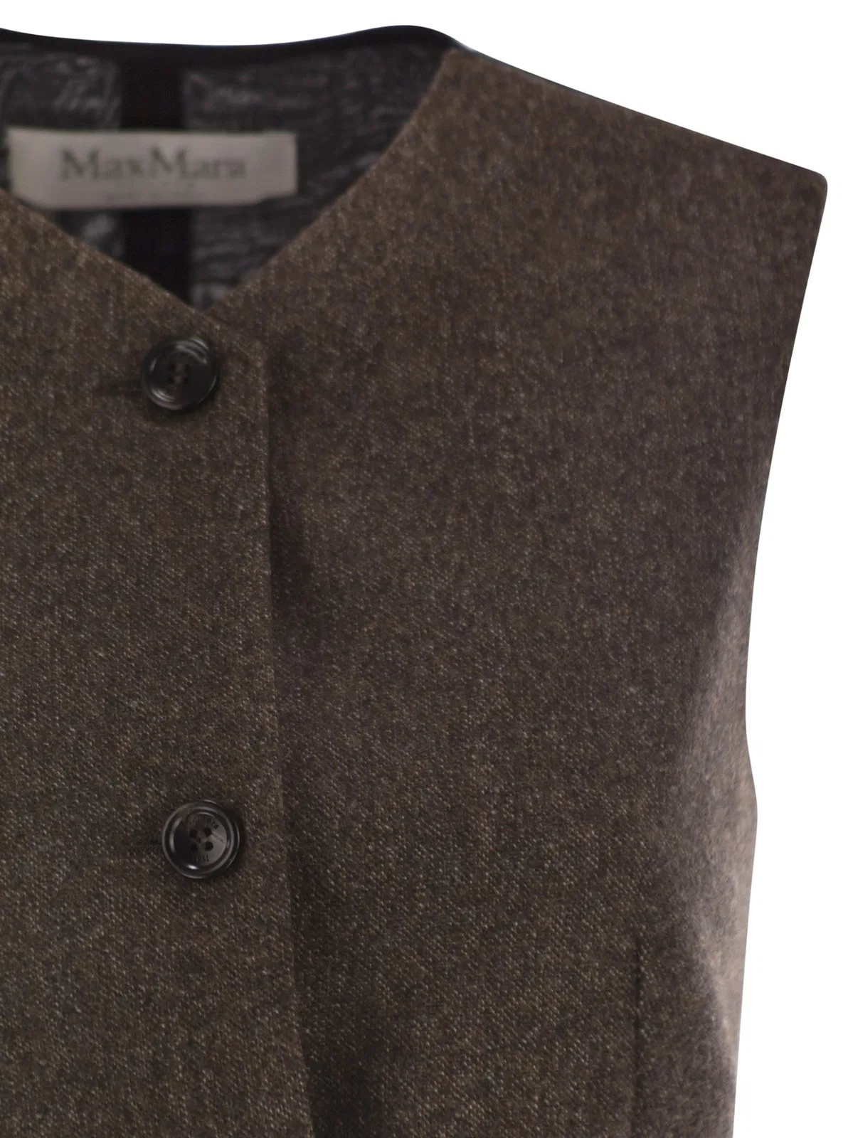 Max Mara Maxmara Bikini1234 - Wool Felt Waistcoat