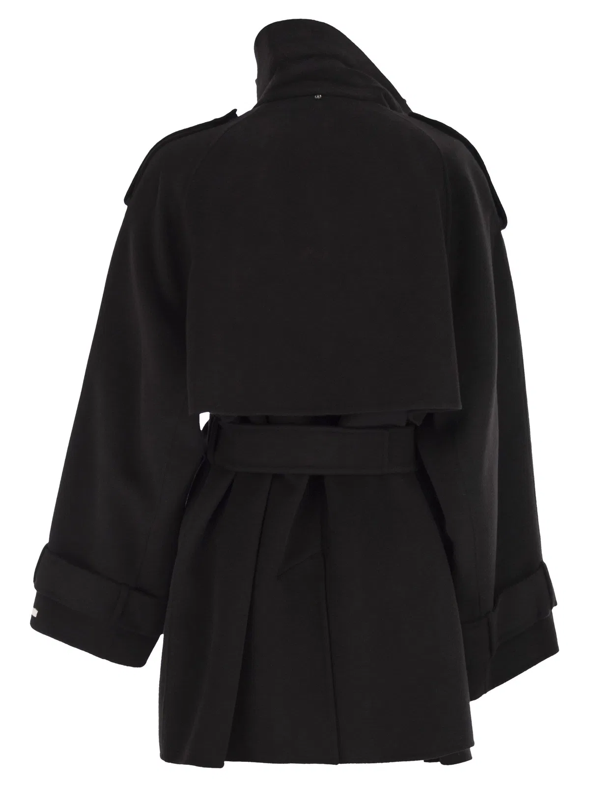 Sportmax Bouquet1234 - Short Wool Trench Coat