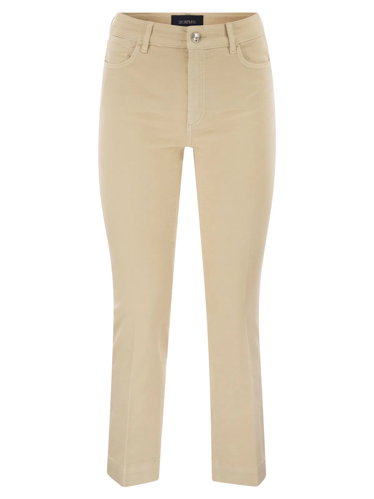 Sportmax Enna - Denim Pants With Mini Flare Line