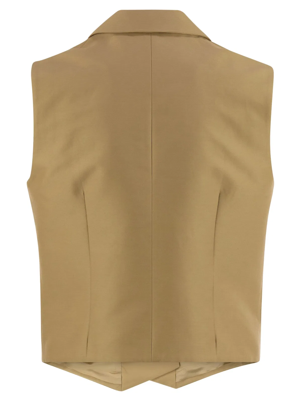 MVP Wardrobe Double-Breasted Cotton And Silk Waistcoa