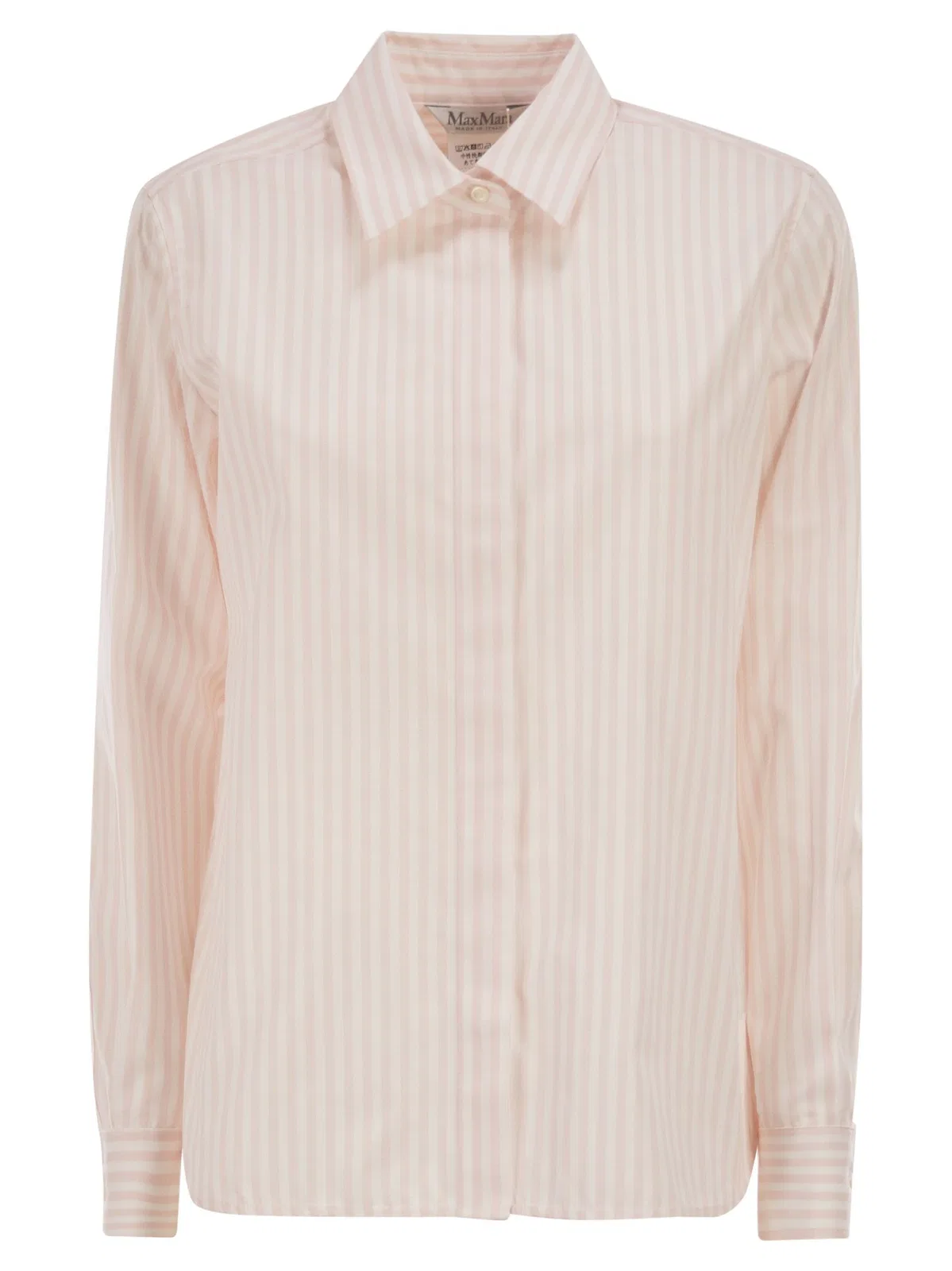 Max Mara Maxmara Mxmaccenni - Striped Poplin Shir