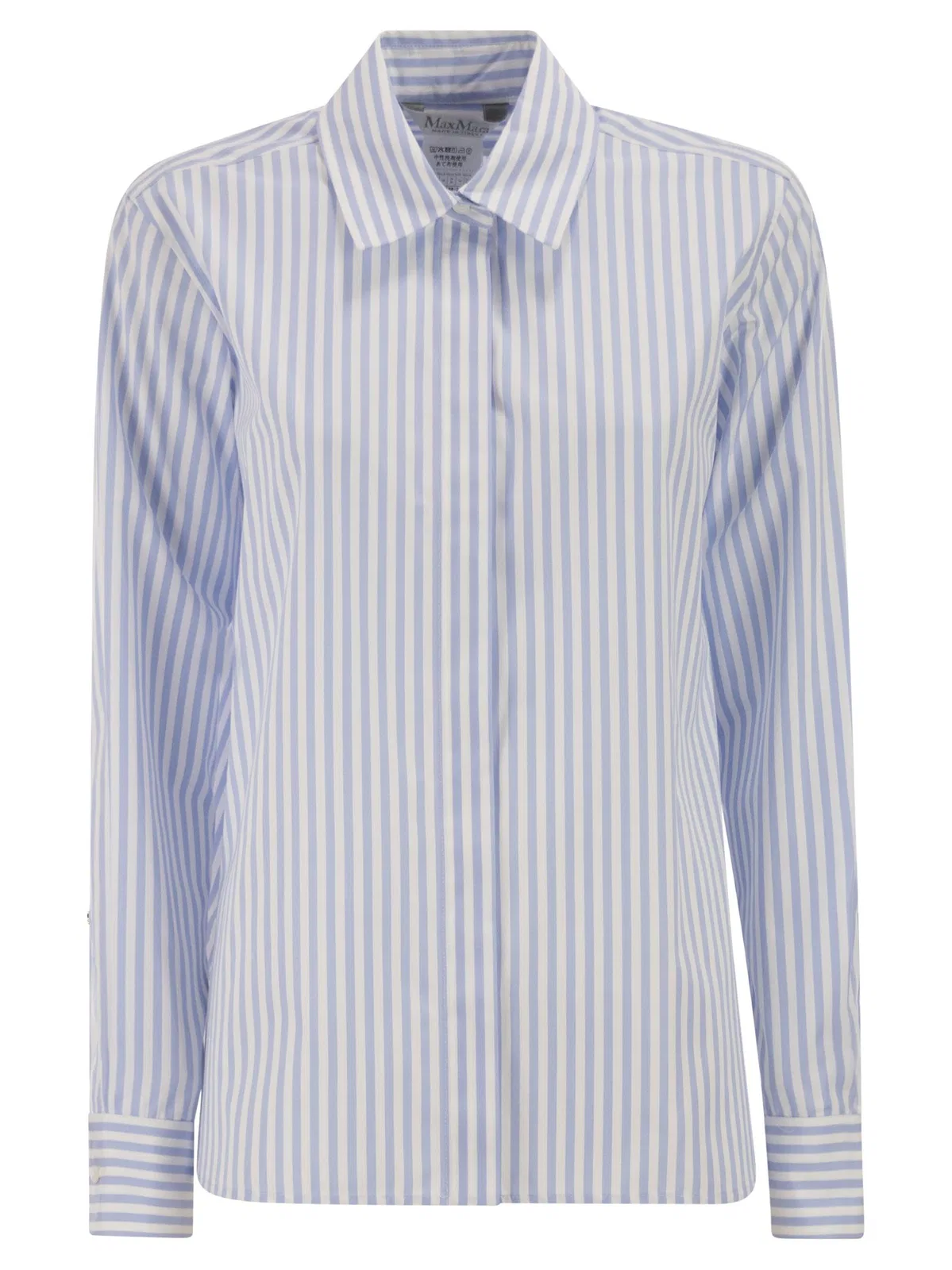 Max Mara Maxmara Mxmaccenni - Striped Poplin Shir