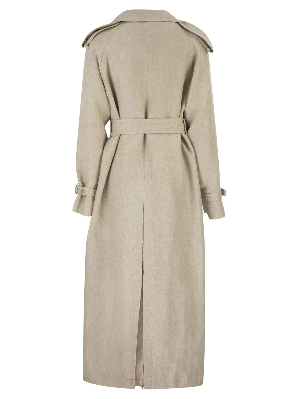 Max Mara Maxmara Mxspedaggi - Long Pure Linen Tre