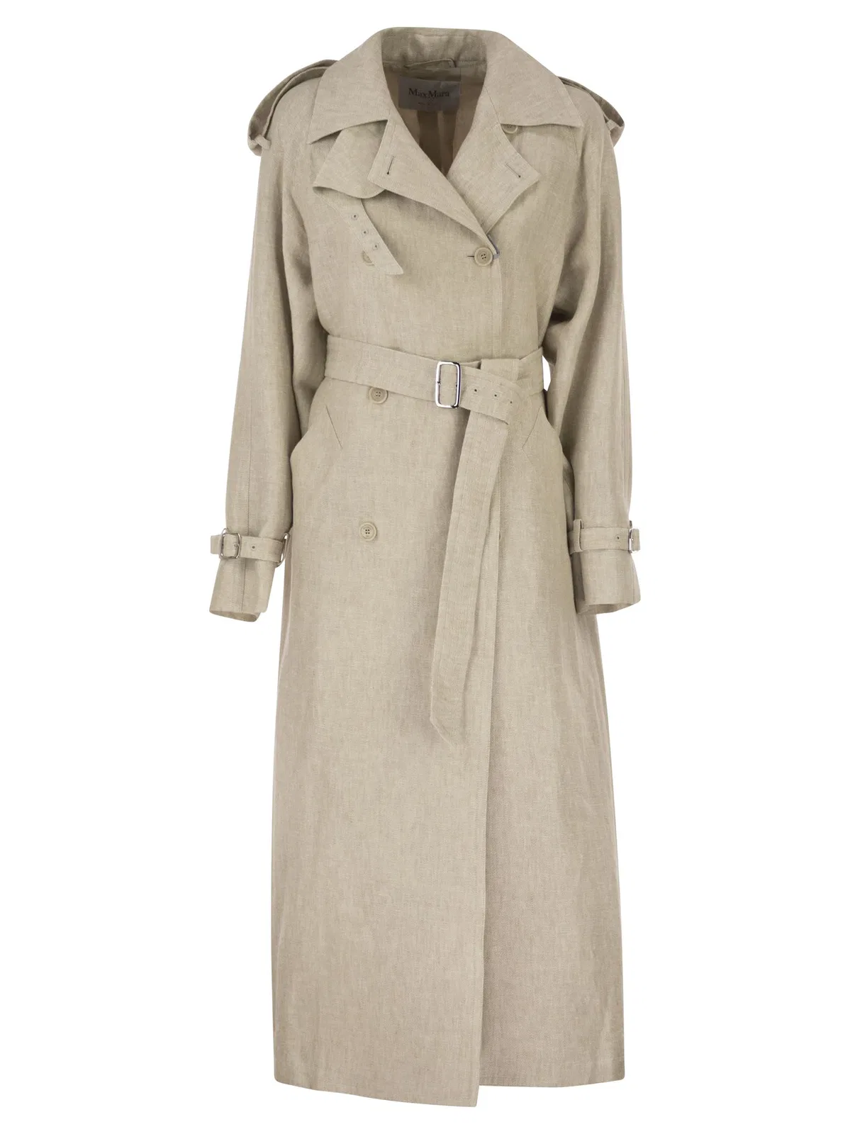Max Mara Maxmara Mxspedaggi - Long Pure Linen Tre