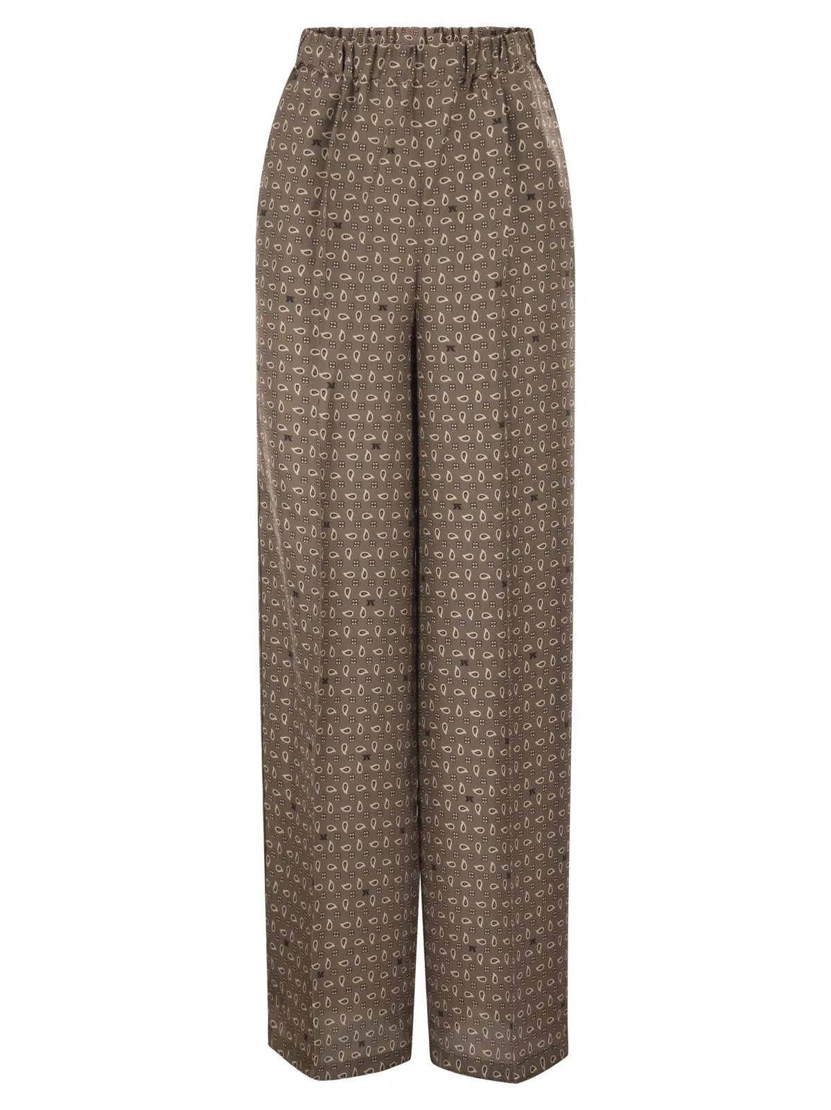 Max Mara Maxmara Mxmvischio - Printed Silk Trouse