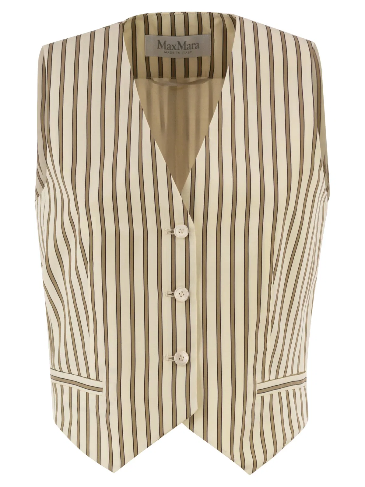 Max Mara Maxmara Mxmfauno - Striped Cotton And Si