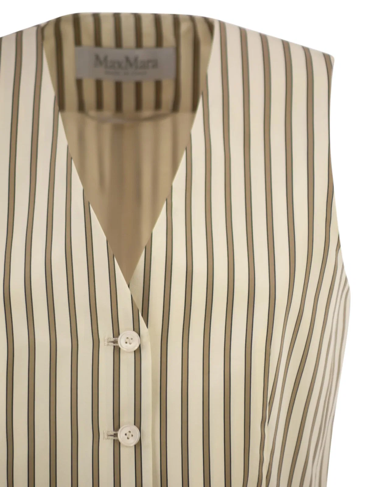 Max Mara Maxmara Mxmfauno - Striped Cotton And Si