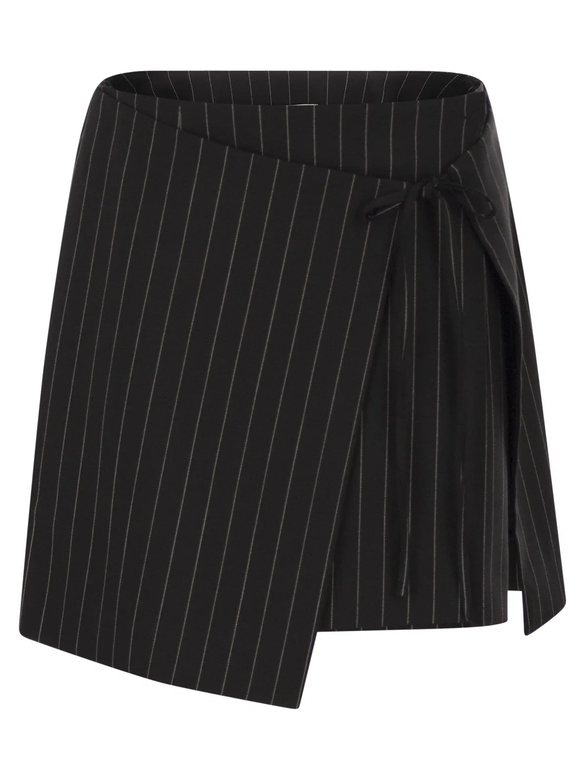 Sportmax Spxfatti - Mini Skirt In Pinstriped Gaba