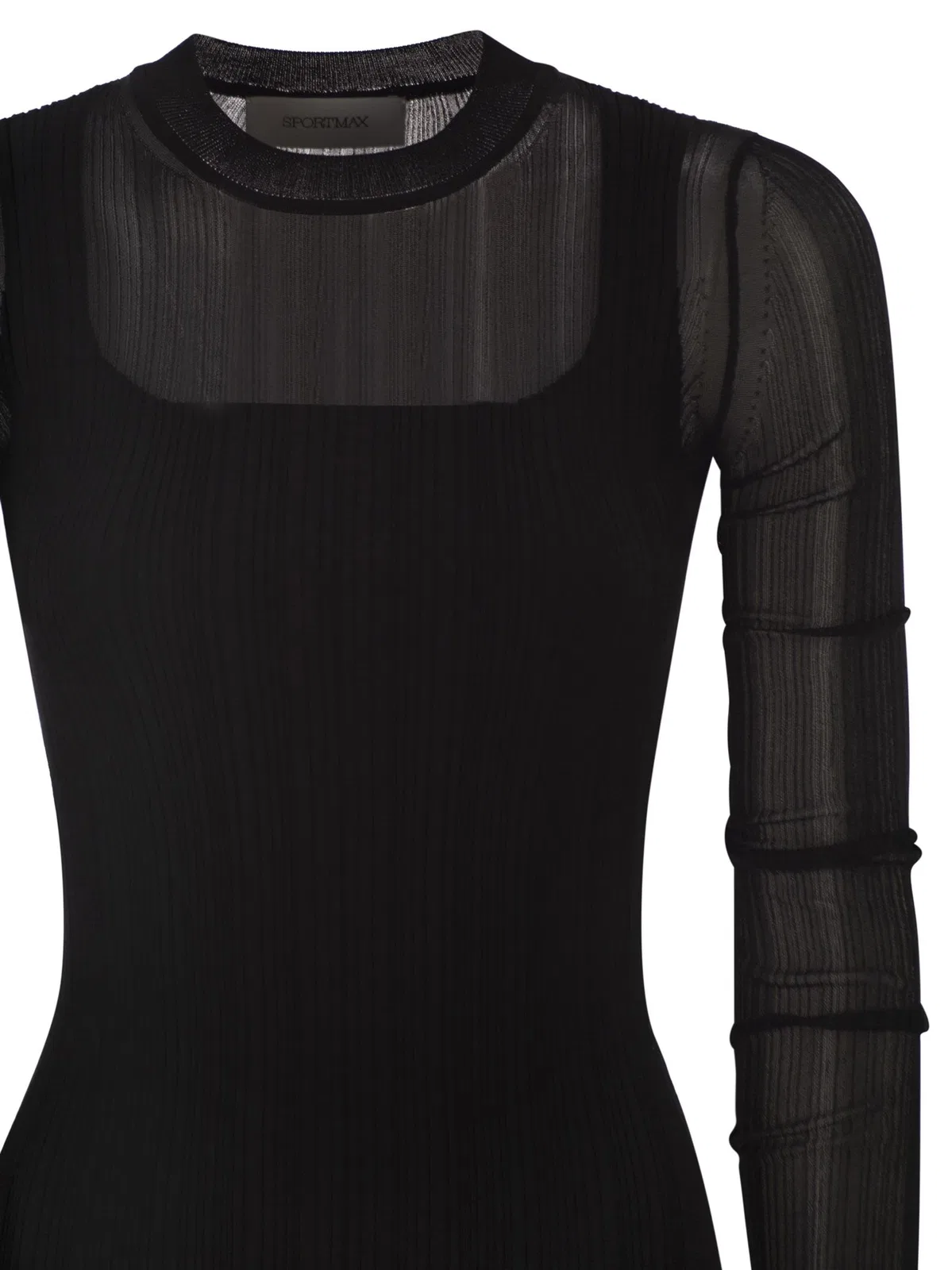 Sportmax Spxcaro - Short-Sleeved Dress In Stretch
