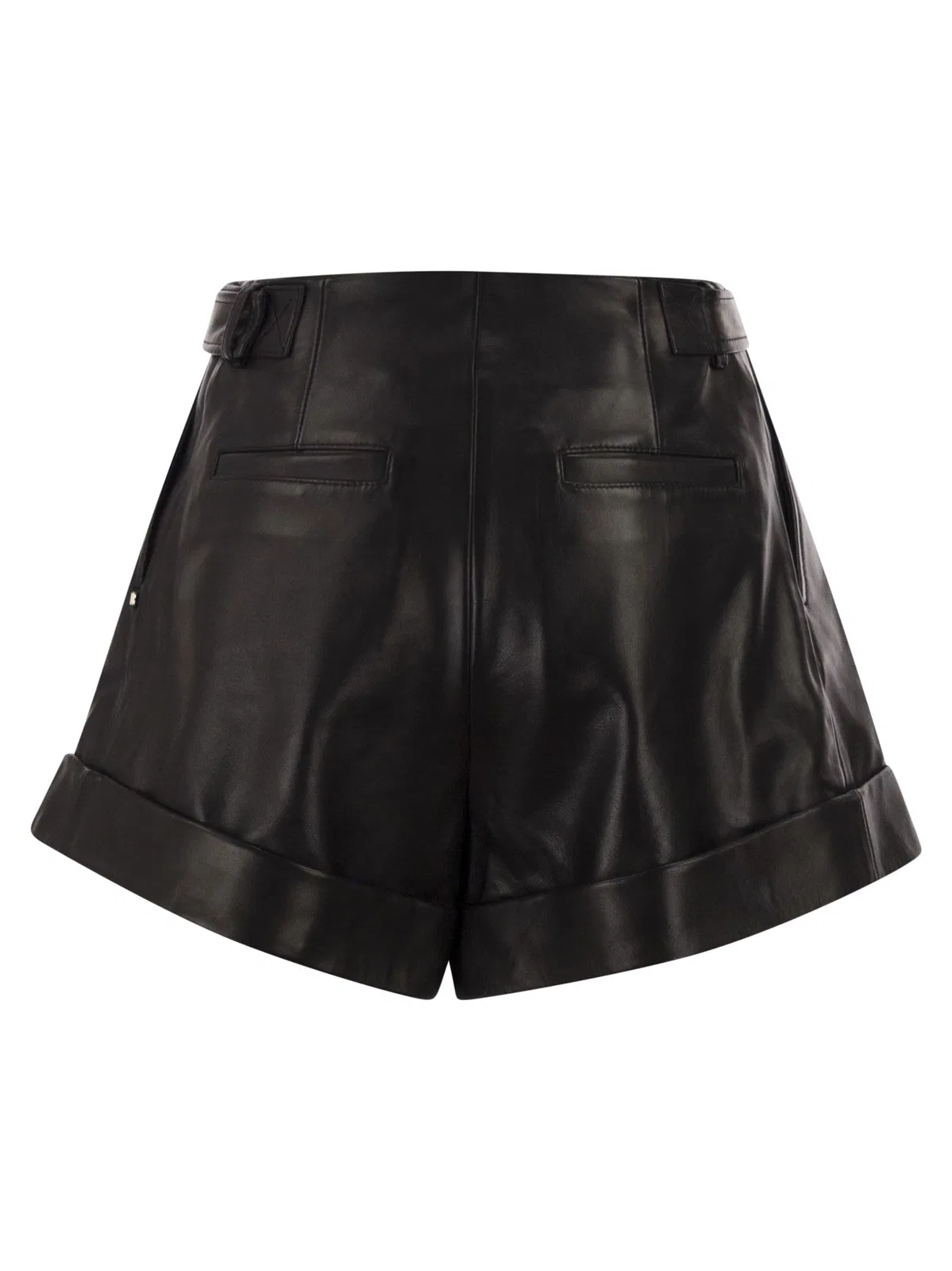 Sportmax Spxvasaio - Leather Bermuda Shorts