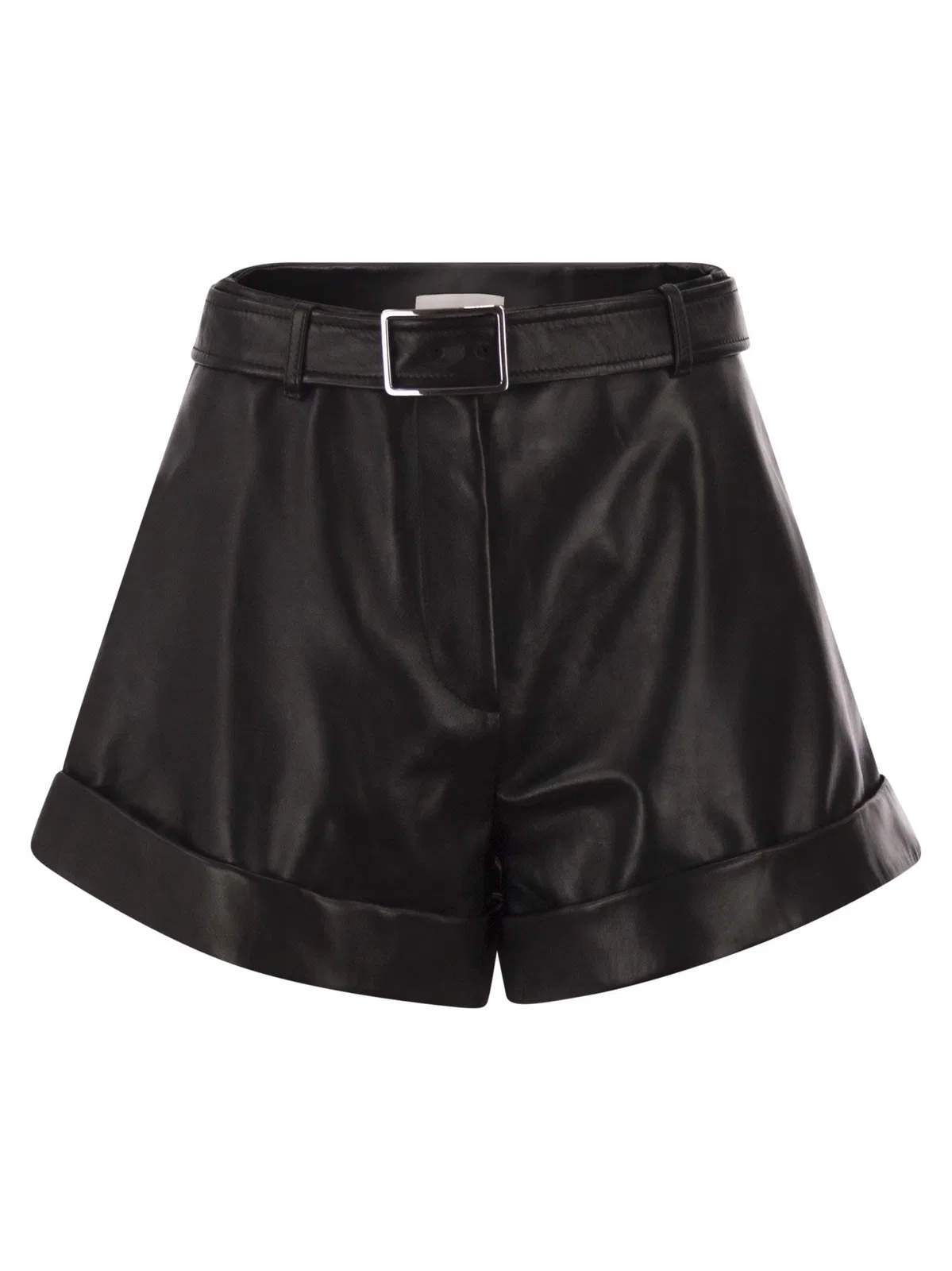 Sportmax Spxvasaio - Leather Bermuda Shorts