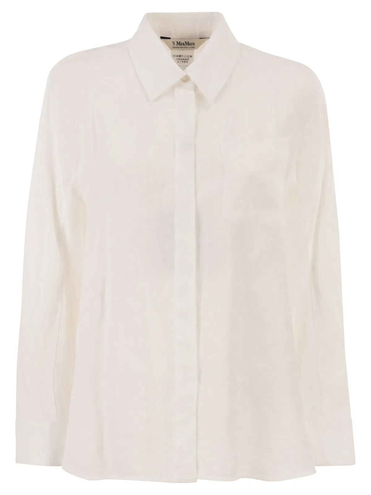 'S Max Mara S Maxmara Smmgala - Linen Shirt With Flu