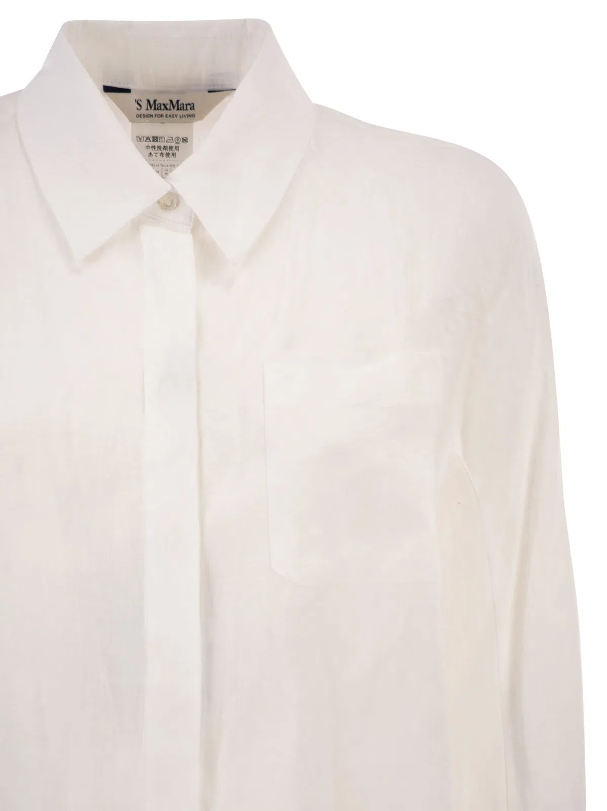 'S Max Mara S Maxmara Smmgala - Linen Shirt With Flu