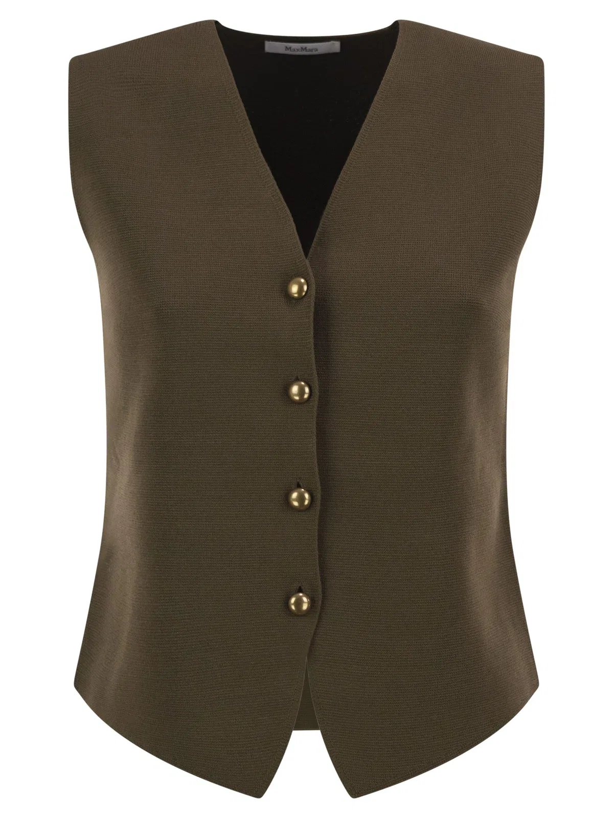 Max Mara Maxmara Mxmgola - Viscose Knit Waistcoat