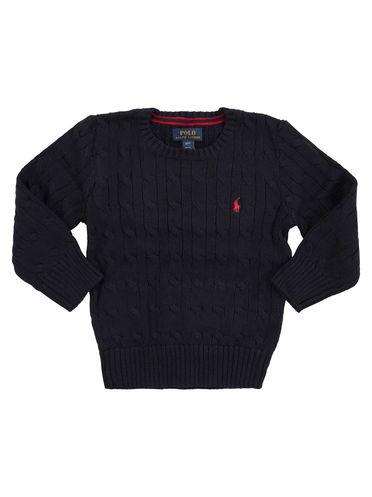 Polo Ralph Lauren Crew-Neck Cotton Cable-Knit Sweater